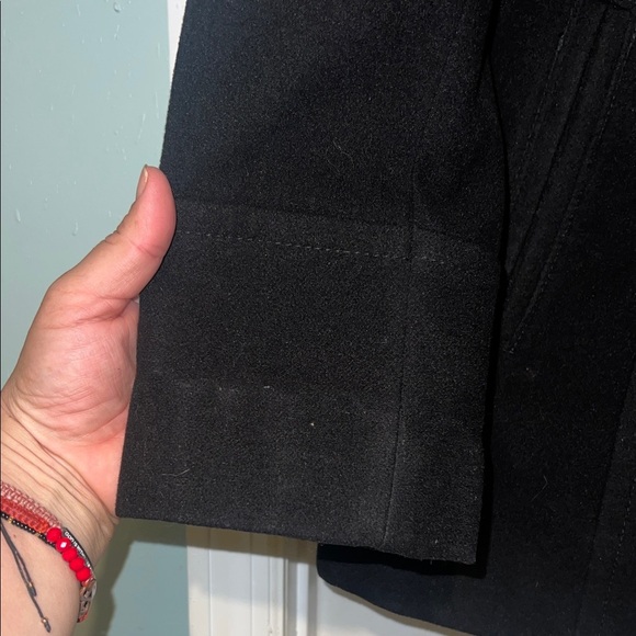 Liz Claiborne Classic Black Pea Coat - Picture 4 of 11